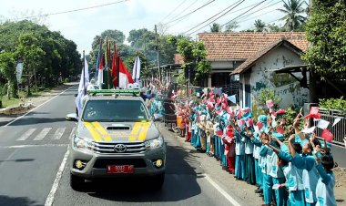 Jelang HUT ke-77 Provinsi Jatim, Kirab Pataka Jer Basuki Mawa Beya Masuki Lumajang
