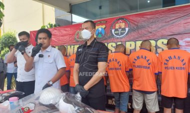 Polisi Kediri Amankan Belasan Pelaku dari Perguruan Silat