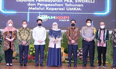 Gubernur Khofifah Resmikan Layanan Samkopi BAPENDA Jatim