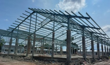 Pembangunan Pasar Wates Capai 61 Persen