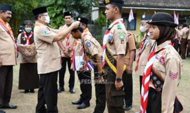 Bupati dan Wabup Mengikuti Apel Besar Hari Pramuka ke 61