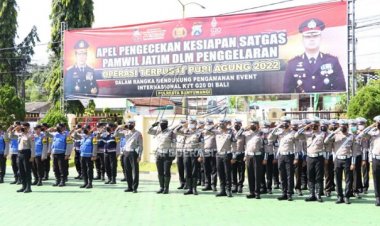 Jelang KTT G20 Polresta Banyuwangi Siapkan Ratusan Personel