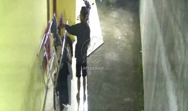 Aksi Pencurian Celana Dalam Wanita Terekam CCTV, Polisi Kini Selidiki Pelaku