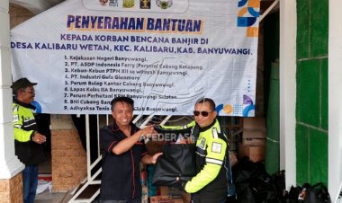 Kejaksaan Banyuwangi Salurkan Bantuan untuk Korban Banjir Bandang Kalibaru