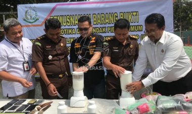 Kejaksaan Banyuwangi Musnahkan Barang Bukti Dari 36 Perkara