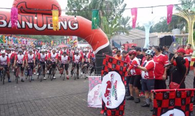 Meriahnya Ajang Banteng Fondo Ride di Kabupaten Kediri