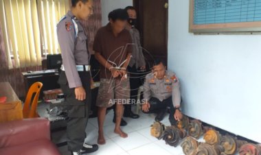 Pencuri Kipas Diesel di Plemahan Kediri Ditangkap Warga Saat Beraksi