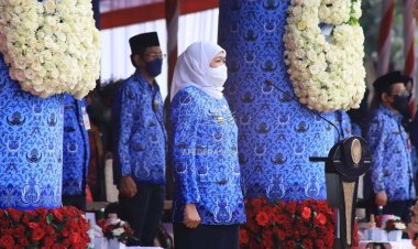 HUT Ke-51 KORPRI, Ini Pesan  Gubernur Khofifah Pada ASN