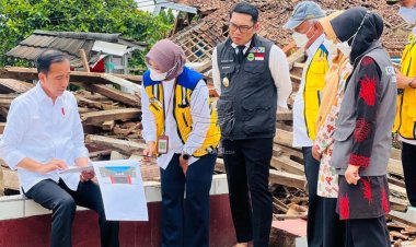 Tinjau SDN Sukamaju 1, Jokowi Targetkan Pembangunan Selesai dalam Tiga Bulan