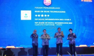 RSUD dr. Iskak Tulungagung Raih TOP DIGITAL Awards 2022