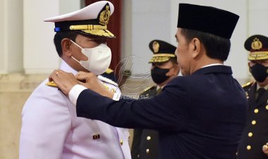 Presiden Jokowi Lantik Yudo Margono sebagai Panglima TNI