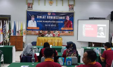 Tata Kelola Masih Buruk, KONI Kabupaten Kediri Gelar Diklat Administrasi Bagi Cabor