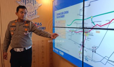 H-4 Tahun Baru 2023, Lalu Lintas di Perbatasan Kediri Mulai Dipadati Kendaraan