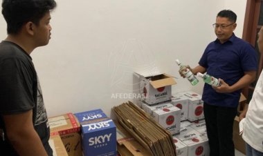 Polres Kediri Gerebek Gudang Miras Berkedok Koperasi Berlian di Ngadiluwih