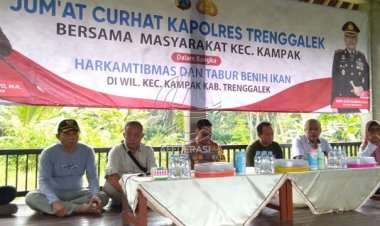 Tampung Aspirasi Masyarakat, Kapolres Trenggalek Gelar Jumat Curhat di Lokasi Wisata