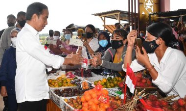 Jokowi Kunjungi Pasar Utan Sumbawa