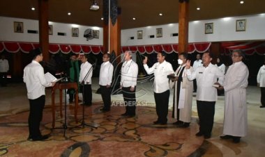 Lima Pejabat Tinggi Pratama Lingkup Pemkab Trenggalek Dimutasi