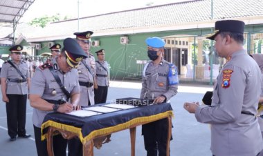 Perwira Polres Kediri dan Empat Kapolsek Dimutasi, Berikut Daftarnya