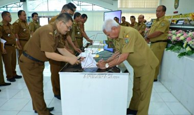 OPD dan Camat Kabupaten Asahan MoU Perjanjian Kinerja