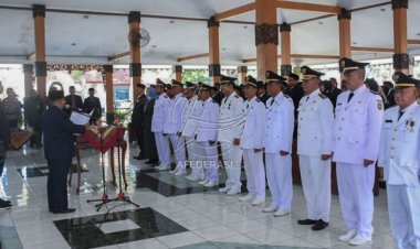 Lantik 63 Pejabat, Ini Pesn Bupati Karna Suswandi