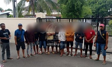 Resmob Polres Situbondo Amankan Belasan Pemuda Pelaku Pengeroyokan