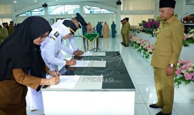 Bupati Asahan Lantik Pejabat PTP