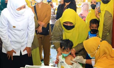 Kasus Campak Meningkat,  Khofifah Imbau Masyarakat Waspada