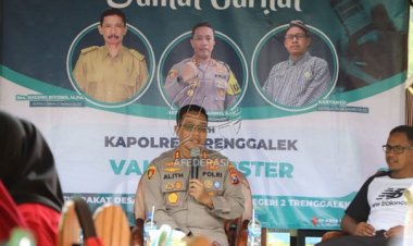 Jumat Curhat, Kapolres Trenggalek Tampung Aspirasi dari Siswa dan Pendidik