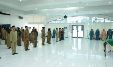 Wabup Asahan Lantik Puluhan Pejabat, Ini Posisi Jabatanya