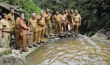 Bupati Asahan Resmikan Wisata Air Terjun Ponot, Air Terjun Tertinggi di Indonesia
