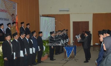 Hadiri Pelantikan Ratusan PKD Se-Kabupaten Trenggalek, Ini Pesan Wabup Syah