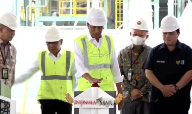 Jokowi Resmikan Pabrik NPK Pupuk Iskandar Muda di Aceh