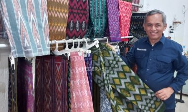 Sambut Bandara Dhoho, BI Kediri Dorong Pengembangan Kerajinan Tenun Ikat