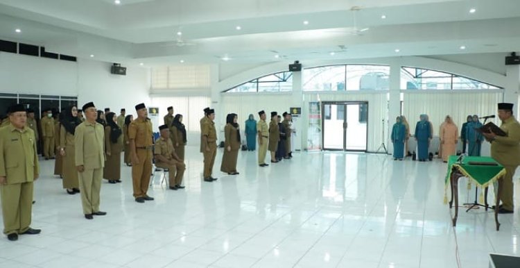 Wabup Asahan Lantik Puluhan Pejabat, Ini Posisi Jabatanya
