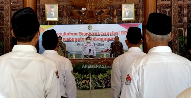 Bupati Maryoto Kukuhkan Pengurus Asosiasi BPD Tulungagung