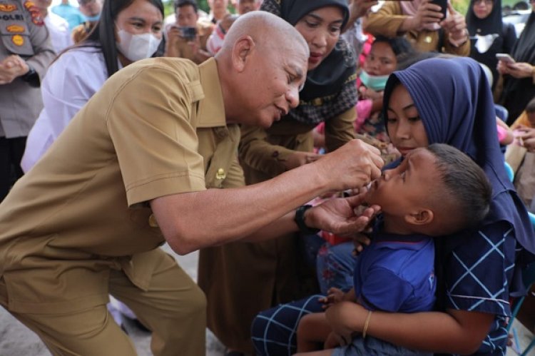 Hari ke-2, Program Vaksinasi Polio  Asahan Capai 20 Persen