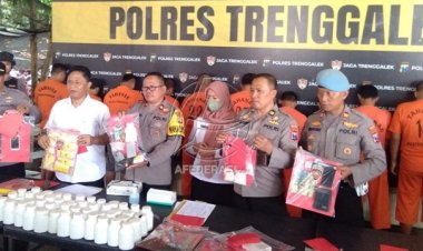 Dua Bulan, Polres Trenggalek Ungkap Belasan Kasus Narkoba