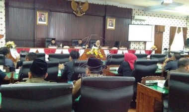 DPRD Trenggalek Gelar Rapat Paripurna, Persetujuan  Pokir Dalam Ranwal RKPD TA 2024
