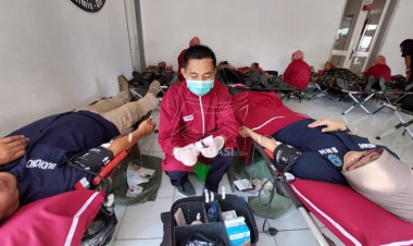Meriahnya HPN ke-77 di Kediri, Dari Olahraga Hingga Donor Darah