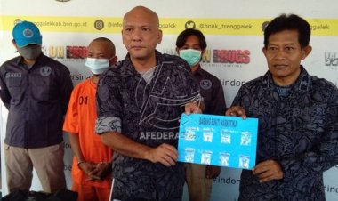 BNNK Trenggalek Tangkap Pengedar, Amankan Barang Bukti 4,34 Gram Sabu