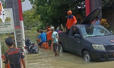 Sungai Lamong Meluap Lagi, Rendam 7 Desa di 2 Wilayah Kecamatan