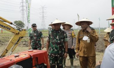 Pangdam Brawijaya Apresiasi Hasil Panen Demplot Lahan Tidur