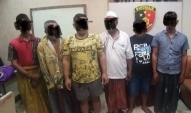Menunggu Waktu Sahur, Enam Penjudi Domino Sedayu Dilayar  ke Kejaksaan