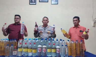 Kecamatan Puncu Masih Banyak Penjual Miras, Polisi Sita 80 Botol