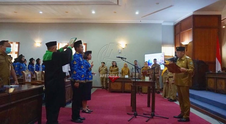 159 CPNS Pemkab Tulungagung Jalani Pengambilan Sumpah dan Janji Jabatan