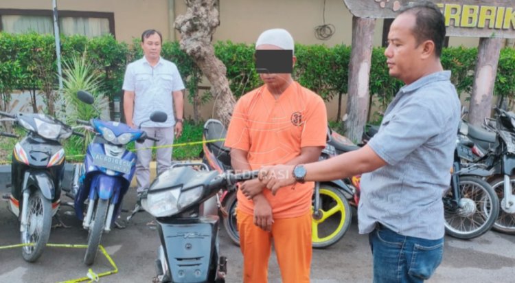 Pasutri di Kediri Ditangkap Polisi Usai Curi Motor di Tempat Hajatan