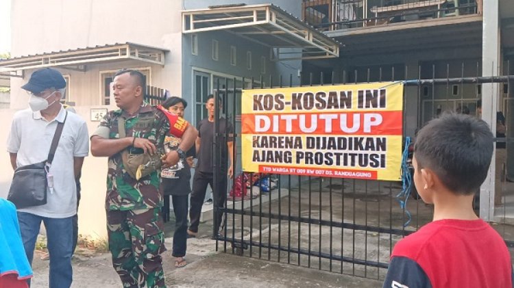 Disinyalir Jadi Tempat Mesum, Warga Tutup Kos-kosan di Gresik