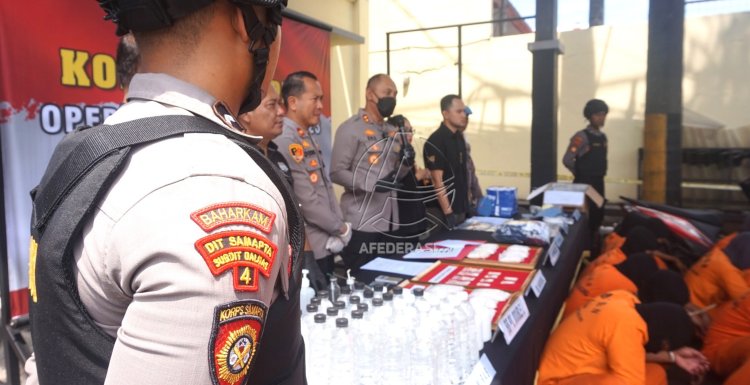 2 Pekan Operasi Pekat Semeru 2023 Polres Tulungagung Ungkap 189 Kasus, Miras Mendominasi