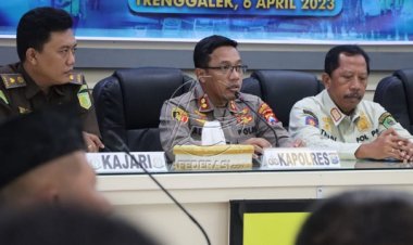 Samakan Persepsi, Polres Trenggalek Gelar Rakor Lintas Sektoral