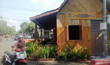 Pos Pelayanan Mudik Unik Bergaya Klasik di Bondowoso, Sedia Kopi dan Takjil Gratis